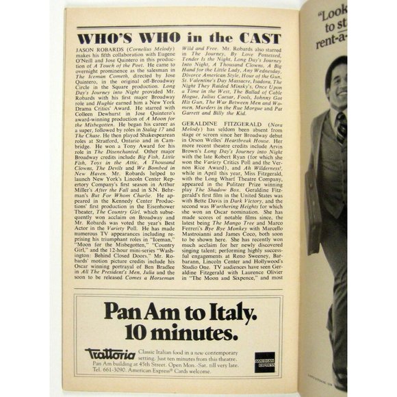 Touch of Poet Playbill March 1978 Helen Hayes Theatre Jason Robards Fitzgerald - Picture 6 of 7